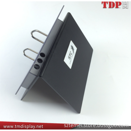 custom new design wholesale plastic calendar stand acrylic calendar stand desktop calendar stand with pen holder